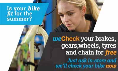 Free Bike Check at Halfords