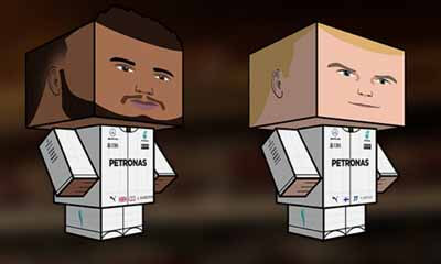 Free Lewis Hamilton F1 Paper Model Kits