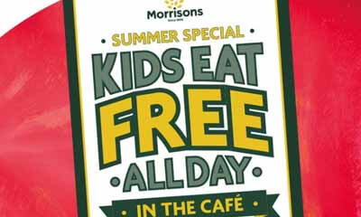Free Kids Meal All Day in Morrisons Cafe