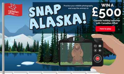Win a £500 voucher for a holiday to Canada