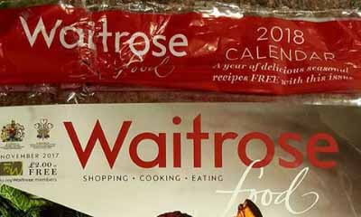 Free 2018 Wall Calendar from Waitrose
