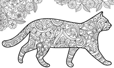 Free Cat Colour Therapy