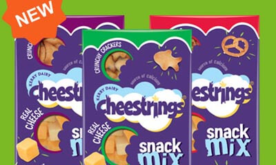 Free Pack of New Cheestrings Snack Mix