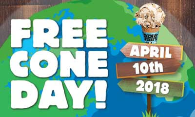 Free Ben & Jerry Ice Cream Cone