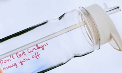 Free 'Don't Let Corbyn Mug You Off' Water Bottle