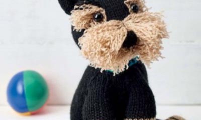 Free Freddie the Deradog Schnauzer Knit Pattern