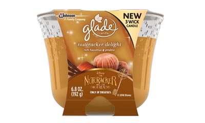 Free Glade Nutcracker Delight 3 Wick Air Freshener