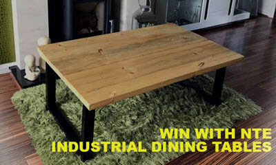 Win a Bespoke Hand Crafted Industrial Coffee Table