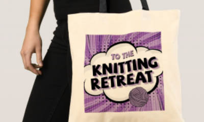 Free Colourful Knitting Tote Bags