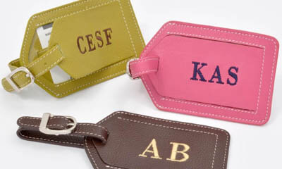 Free Personalised Luggage Tags