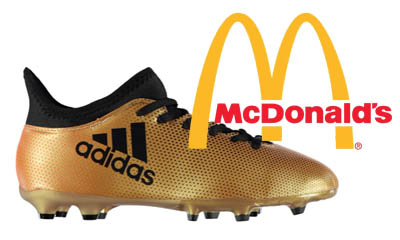 Free Children's Football Boots from McDonald's