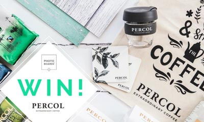 Win Percol Coffee, Tote Bag & Keep Cup