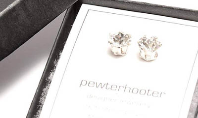 Free Pewterhooter Sterling Silver Stud Earrings