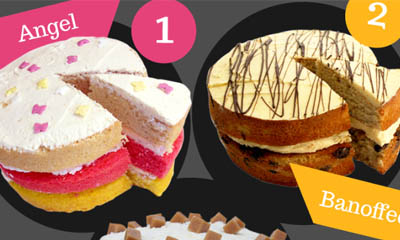 Win an Angel, Banoffee or Salted Caramel Sponge Cake