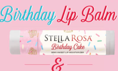 Free Stella Rosa Birthday Cake Lip Balm