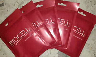 Free Biocell Anti Ageing Regenerating Vegan Face Sheet Mask