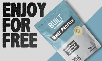Free Whey Protein Sachet from Built by Nutrition