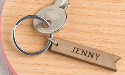 Free Personalised Keyring