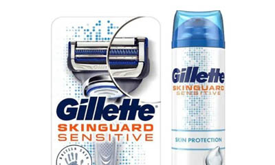 Free Gillette Skinguard Razor & Shaving Gel