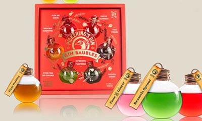 Free Pickering's Gin Festively Flavoured Gin Baubles