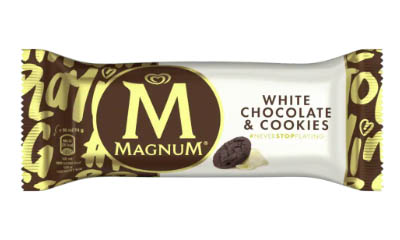 Free Magnum White Chocolate & Cookies  Ice Cream