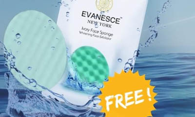 Free Evanesce Ivory Face & Body Sponge