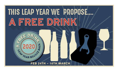 Free Leap Year Drinks at your Local Pub