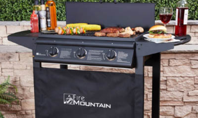 Win a Fire Mountain Asgard 3 Burner Compact Gas Barbecue