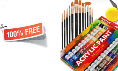 Free Acrylic Paint Sets