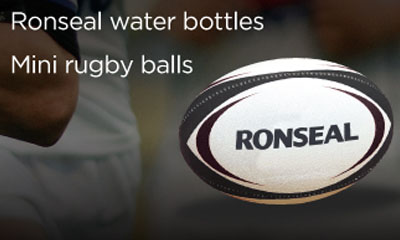 Free Mini Rugby Balls from Ronseal