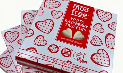 Win a box of Moo Free White Raspberry Truffles