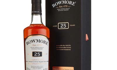 Win Bowmore 25 year old Single Malt Whisky