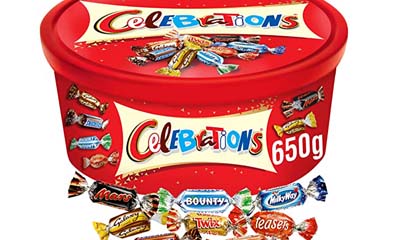 Free Celebrations Chocolate Tubs