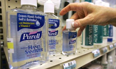 Free Bottles of Hand Sanitiser