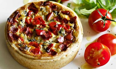 Free Spinach, Feta & Roasted Tomato Quiche