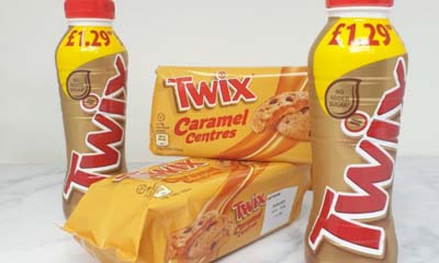 Free Twix Caramel Biscuits & Milk Drinks