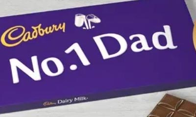 Free Cadbury No. 1 Dad chocolate bar