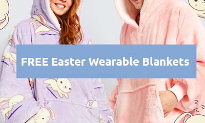 Free Easter Wearable Blankets from Oodies