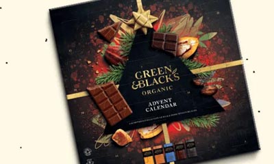 Free Green & Black Advent Calendar