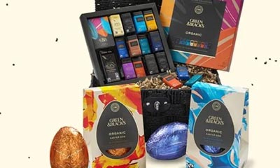 Free Green & Black Easter Egg Hamper