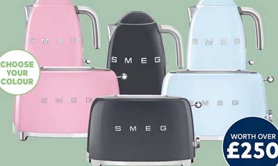 Free Smeg Toasters & Kettles