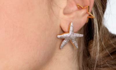 Win Tada & Toy Starfish Stud Earrings