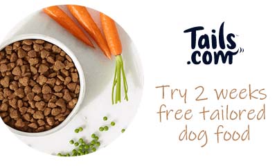 Try 2 weeks free tailored dog food