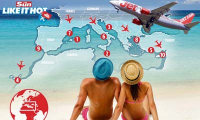 Win 1 of 10 Jet2Holidays with The Sun