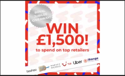 Win £1,500 in this Jubilee Giveaway