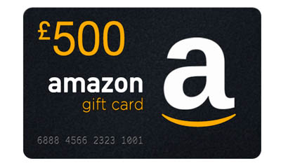 Get an Amazon Gift Card up to £500