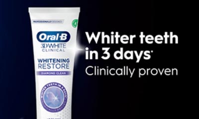 Free Oral-B 3D White Clinical Toothpaste