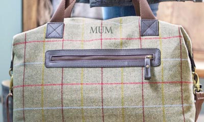 Free Personalised Tweed Holdall from Joules