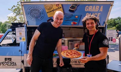 Free Pizza Express Samples from Piaggio Tour