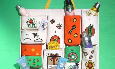 Free Reusable L'Occitane Beauty Advent Calendar